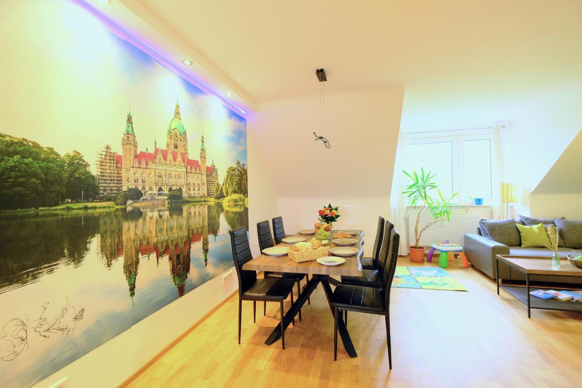 Happybnb - Stilvolles, Naturgelegenes Apartment Mit Blick Auf Den Mittellandkanal Und Die Wasserstadt Hannover - Kamin, Parken Und Spielplatz Exterior foto